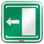 BRADY ISO Safety Sign - Door slides