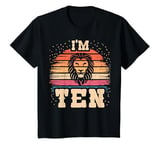 Youth Lion 10 Year Old Birthday Boy Girl 10th Lion Birthday T-Shirt