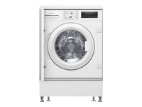 Bosch Serie | 8 Wiw28443 - Vaskemaskin - Innebygd - Bredde: 59.6 Cm - Dybde: 57.4 Cm - Høyde: 81.8 Cm - Frontileggelse - 55 Liter - 8 Kg - 1400 Rpm - Hvit