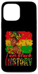 Coque pour iPhone 13 Pro Max I am Black History Juneteenth celebration afro-américain