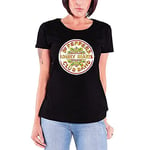 T-Shirt # L Black Femmina # Sgt Pepper