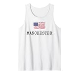 Manchester City USA Flag State Travel US America Women Men Tank Top