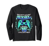 15th Birthday Gamer Gift Girl Age 15 Year Old Gaming Girls Long Sleeve T-Shirt