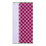 Benetton United Colors of Serviette de Plage pour Enfant 70 x 140 cm 450 g/m² 100% Coton Pink Squares Kids