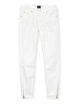 Lee Women's Scarlett Cropped' Jeans, White Rinse, 28W / 35L