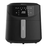 Cecotec Friteuse sans Huile 7,6 L Cecofry Absolute 7600. Air Fryer 2000 W, Numérique et Compacte, Technologie PerfectCook, Température et Durée Réglables, Écran Tactile, 8 Modes