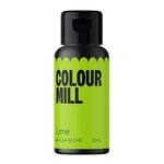 Colour Mill Aqua Blend Food Colouring Liquid Lime - Edible Food Paint for Royal Icing, Macarons, Meringue, Fondant, Jellies, Beverages and More - 20 ml