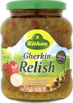 Kuhne Sweet Pickle Relish 350g Pack of 6 - Crunchy Gherkin Flavor Award-Winning