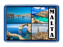 Malta, Fridge Magnet - Large Size (7cm x 4.5cm) - Great Gift Idea - Tourism