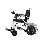 Home Accessories Elderly Disabled Electric Powered Wheelchair Folding (15Km Range) Weight Capacity 100Kg Lithium Battery Motor: 500W * 2 The Battery Can be Locked White 13Ahdualbattery White 13AHsi