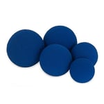 AFH Lot de 5 balles en Mousse Deluxe sans revêtement Bleu Diamètre : 6 cm, 7 cm, 8 cm, 9 cm et 10 cm