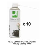 10 x 400ml Compressed Air Duster Cleaner Spray Can Laptop Keyboard Mouse Printer