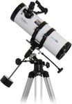 Philae 114/500 EQ télescope à réflecteur - Lunette astronomique avec trépied,Support et oculaires pour Enfants et débutants en Astronomie(Q77)