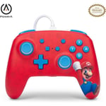 Manette filaire Nintendo Switch - POWER A - Woo-hoo! Mario - Rouge - NSGP0001-01 - Filaire - Vibration