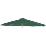 HHG - Toile de rechange pour parasol Florida, Toile de rechange pour parasol, ø 3,5m polyester 8 baleines, vert