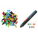 Bosch 70-Piece Gluey Colour Mix Glue Sticks (Gluey Sticks, 20x7 mm, Accessories for Gluey Hot Glue Stick) & Home and Garden Cordless Hot Glue Pen Gluey