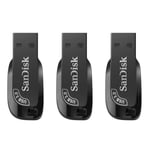 3PACK Clé USB Sandisk Ultra Shift 32 Go 100MB/S Vitesse USB 3.0