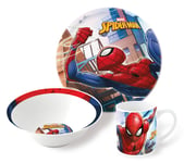 Stor - 3-Piece Ceramic Gift Set - Spiderman (78365)