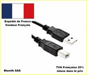 CABLE USB 3 m mètres Type A-B pr toute imprimante Espon Canon HP Brother etc