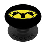 Bull Moose Logo Minnesota Michigan Canada Maine Terre-Neuve PopSockets PopGrip Interchangeable