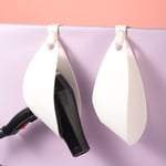 No-Punch Hair Dryer Hanging Bag White Hair Dryer Storage Rack  Bathroom