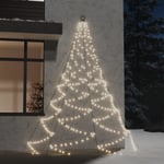 vidaXL Hängande julgran med metallkrok 260 varmvita LED 3 m inne/ute 328640