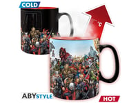 Mug / Tasse - Marvel - Thermo-réactif - Héros Marvel - 460 ml - ABYstyle