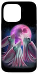 iPhone 14 Pro Max 3 Squids Howling At The Moon Funny Sea Animal Squid Lover Case