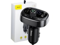 Baseus T-Typed S-09 Bluetooth Fm Transmitter (Black)