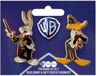 Warner Bros 100ème anniversaire - Set 2 pins Bugs Bunny & Daffy Duck à Hogwarts 