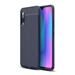 Samsung Galaxy A90 5G      Leather Texture Case    Navy