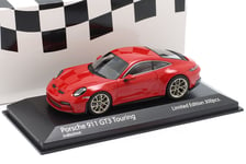 PORSCHE 911 992 GT3 TOURING 2021 RED GOLD WHEELS MINICHAMPS 413069608 1:43