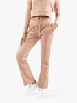 Juicy Couture Embellished Velour Tracksuit Bottoms, Cafe Au Lait