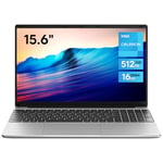 jumper 15.6 inch Laptop, 512GB SSD 16GB DDR4 Laptops, Quad-Core N5095 Processor(up to 2.9GHz), 1080p FHD IPS Display Notebook, USB3.0, 2.4/5G WiFi, Dual Stereo Speakers, Keyboard Film UK.