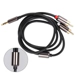 1m High Quality 3.5mm Male To 2 Male Adapter Cable Y Splitter Aux New