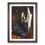 Big Box Art Madame Paul Escudier by John Singer Sargent Framed Wall Art Picture Print Ready to Hang, Walnut A2 (62 x 45 cm)