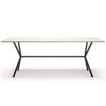 Department Loft Dining Table Spisebord Hvit, 90x200 cm Hvit Laminat