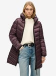 Superdry Fuji Mid Padded Coat - Purple