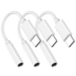 3 Pack USB C to 3.5 mm Headphone Jack Adapter, 3.5mm Headphone Audio Aux1610