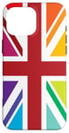 iPhone 16 Pro Max Rainbow Colors, United Kingdom The Union Jack Flag Case