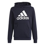 adidas Mixte Enfant Big Logo Essentials Cotton Hoodie, Legend Ink/White, 7-8 Years