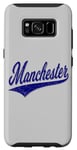 Coque pour Galaxy S8 Manchester City England Varsity SCRIPT Maillot de sport classique
