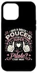 Coque pour iPhone 12 Pro Max Une Super Pilote Cadeau Pilote Avion Femme Aviation