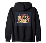 Pretty god bless America Statement Costume Zip Hoodie