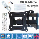 10" - 32" TV Wall Bracket Mount -5° / +15° Tilt LED LCD Monitor VESA 100 X 100