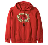 Funny Tiny Tim From A Christmas Carol Zip Hoodie