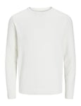 JACK & JONES Men's Jjebasic Knit Crew Neck Noos Jumper, Cloud Dancer, XXL