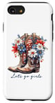 Coque pour iPhone SE (2020) / 7 / 8 Chapeau de cowboy Lets Go Girls Western Cowgirls US Thème