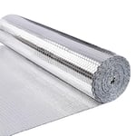 VOUNOT Radiator Reflector Panels, Double Aluminum Bubble Heat Reflective Radiator Foil, Insulation Roll 20m x 100cm x 3mm