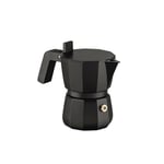 Alessi Moka DC06/1 B Design Espresso Maker Cast Aluminium Handle and Knob PA Black 1 Cup